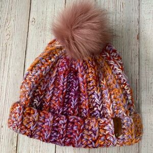 Cozy Chaos Beanie in Purple Sunset
